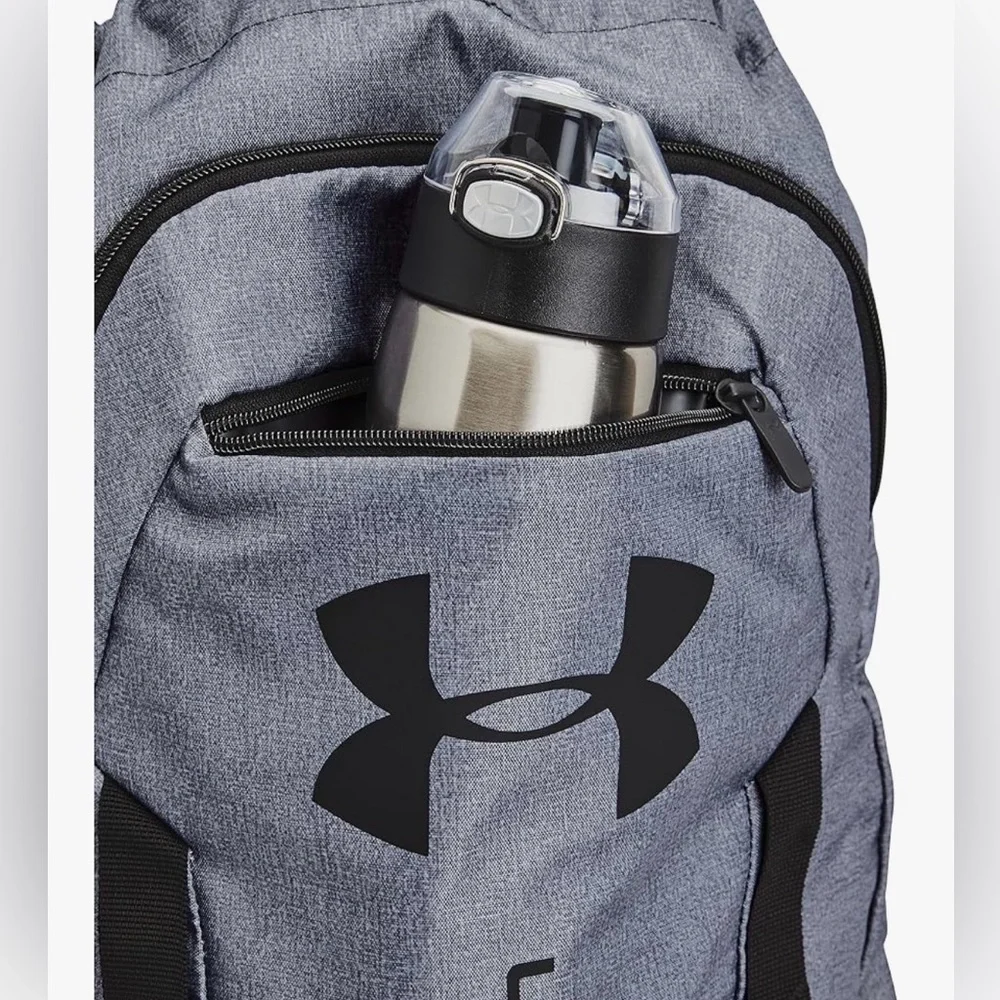 Under Armour Black and Gray Backpack cinch sack duffle bag